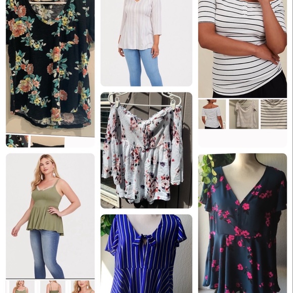 Lot of 7 XL Torrid Tops - Picture 1 of 8